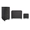 Manhattan Comfort Granville Dark Grey 5-Drawer Tall Dresser, 3-Drawer Standard Dresser and 2-Drawer Nightstand GRAN055 - alternate 2